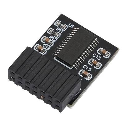 Plyisty TPM 2.0 Modul 14Pin SPI Schnittstelle für Win 11 Motherboard, Hohe Sicherheit, Langlebiges Material, Verbesserung der Computersicherheit, Ersatz fürMotherboard von Plyisty