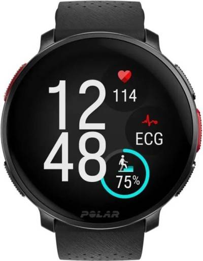 Polar Vantage V3 - Aluminum - Sportuhr mit Band - Silikon - Anzeige 3.5 cm (1.39) - 32 GB - Bluetooth - 57 g - Night Black (900108890) von Polar