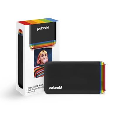 Polaroid Hi-Print - 2nd Generation - Bluetooth Connected 2x3 Pocket Photo, Dye-Sub Printer - Black von Polaroid
