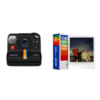 Polaroid Now+ Gen 2 Sofortbildkamera - Schwarz & Color Film für 600 - Doppelpack von Polaroid