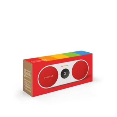 Polaroid P2 - Powerful Portable Wireless Bluetooth Speaker Rechargeable with Dual Stereo Pairing - Red and White von Polaroid