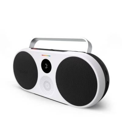 Polaroid P3 Music Player (Black) - Retro-Futuristic Boombox Wireless Bluetooth Speaker Rechargeable with Dual Stereo Pairing von Polaroid