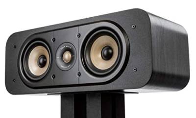 Polk Audio Signature Elite ES30 Centerlautsprecher, schlanker, hochauflösender Center Lautsprecher, Hi-Res Zertifiziert, Dolby Atmos und DTS:X kompatibel (Stück), Schwarz von Polk Audio