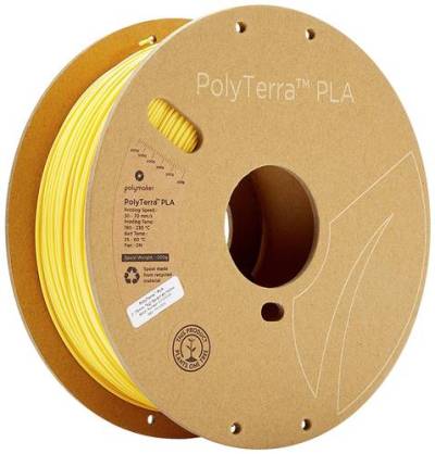 Polymaker 70850 PolyTerra PLA Filament PLA geringerer Kunststoffgehalt 1.75mm 1000g Gelb (matt) 1St. von Polymaker