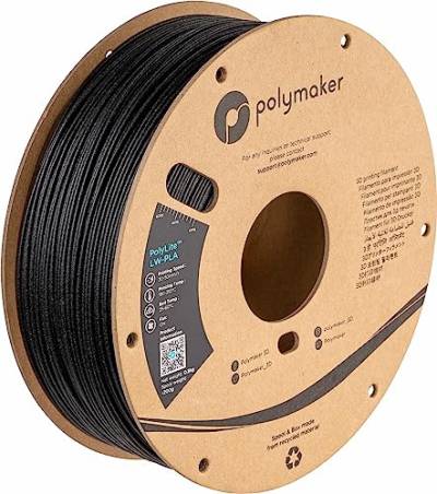 Polymaker PolyLite LW-PLA - 1.75mm - 800g - Schwarz von Polymaker