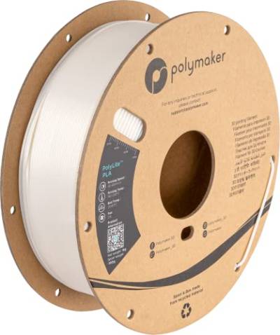 Polymaker PolyLite PLA - 1,75 mm - 1 kg - Silk White von Polymaker