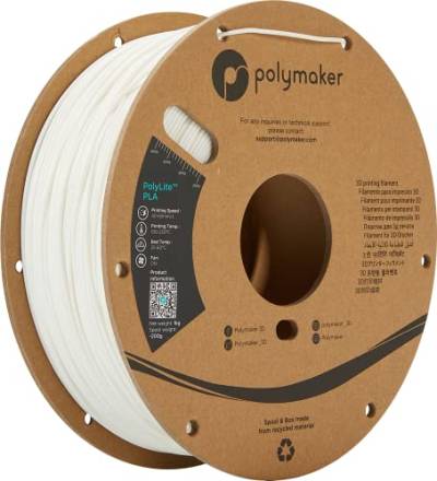 Polymaker PolyLite PLA Weiß - 1.75mm - 1kg von Polymaker