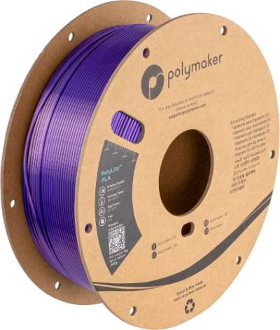 Polymaker PolyLite Silk PLA Dual Color - 1,75mm - 1kg - Sovereign Gold-Purple von Polymaker