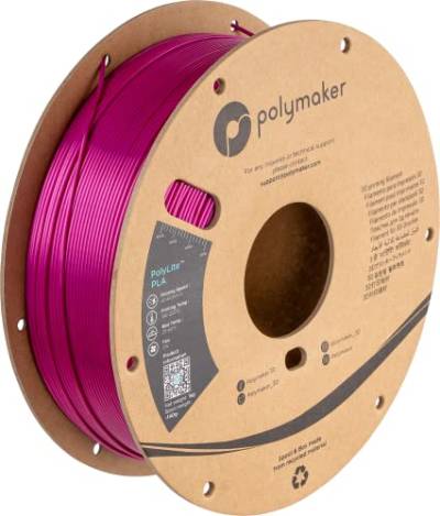 Polymaker PolyLite Silk PLA Magenta - 1.75mm - 1kg von Polymaker