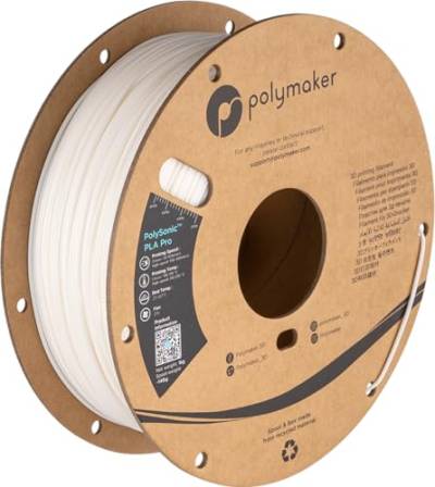Polymaker PolySonic High Speed PLA PRO - 1 kg - White von Polymaker