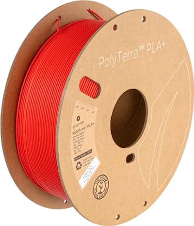Polymaker PolyTerra PLA+ Rot - 1.75mm - 1kg von Polymaker