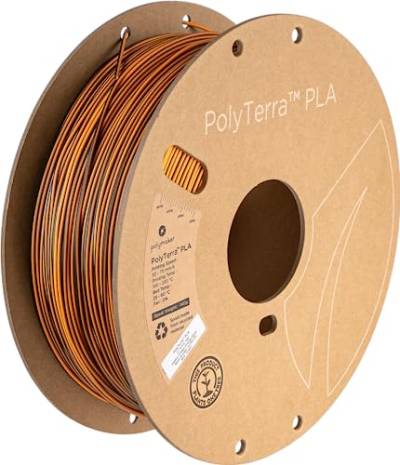 Polymaker Polyterra PLA Dual Color - 1.75mm - 1kg - Shadow Orange (Orange-Black) von Polymaker