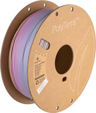 Polymaker Polyterra PLA Gradient - 1.75mm - 1kg - Pastel Rainbow von Polymaker