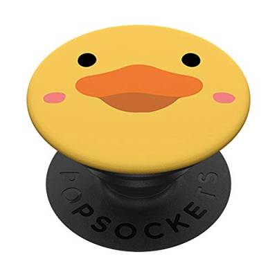 PopSockets Lustige Ente Enten Gesicht Gummiente Duck Face Ente PopSockets mit austauschbarem PopGrip von PopSockets