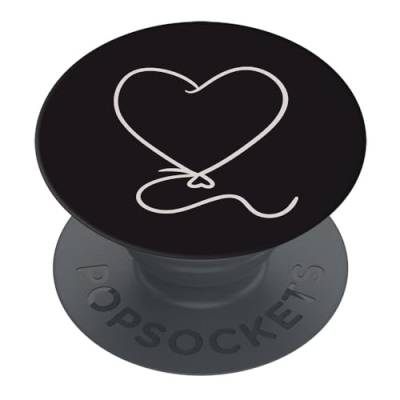 PopSockets | PopGrip | Ausziehbarer Halterung und Griff für Smartphones und Tablets | Fingerhalter Basic Heart Balloon von PopSockets