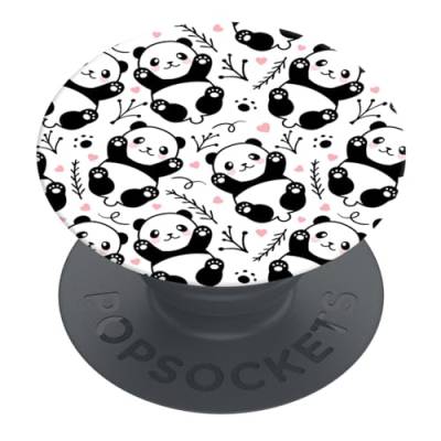 PopSockets | PopGrip | Ausziehbarer Halterung und Griff für Smartphones und Tablets | Fingerhalter Basic Panda Boom von PopSockets