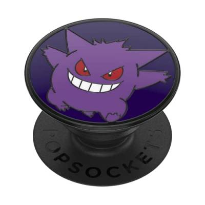 PopSockets: PopGrip - Ausziehbarer Sockel und Griff mit einem Austauschbarem Top für Smartphones und Tablets - Pokémon - Glow-in-the-Dark Gengar Enamel von PopSockets