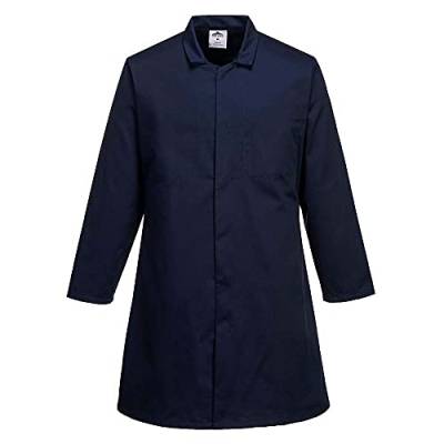 Mens Food Coat One Pocket, colorNavy talla Small von Portwest