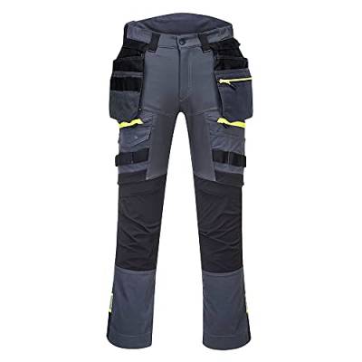 Portwest DX4 Bundhose mit abnehmbaren Holstertaschen, Größe: 42, Farbe: Metal Grau, DX440MGR42 von Portwest