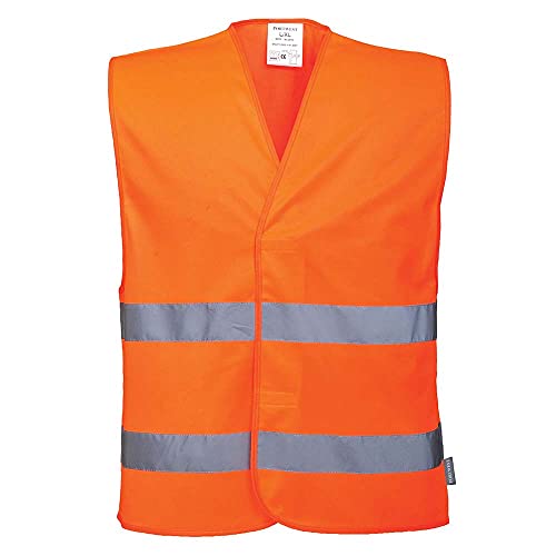 Portwest Herren Warnweste, Orange, S-M EU von Portwest