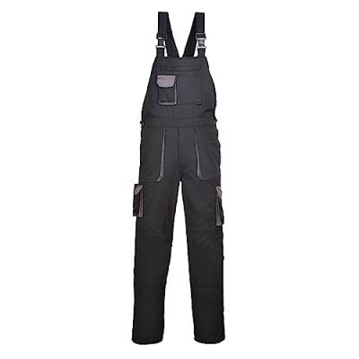 Portwest Portwest Texo Kontrast Latzhose, Größe: XL, Farbe: Schwarz, TX12BKRXL von Portwest