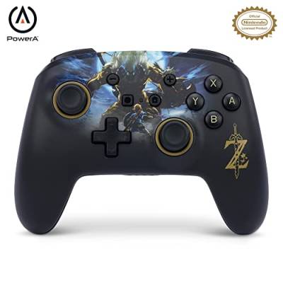 Verbesserter Kabelloser PowerA-Controller für Nintendo Switch - Link vs. Lynel, Nintendo Switch Lite, Gamepad, Spiele-Controller, Bluetooth-Controller, Aufladbar, Offiziell Lizenziert von PowerA