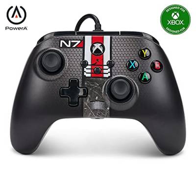 Verbesserter kabelgebundener PowerA Controller für Xbox Series X|S – Mass Effect N7 von PowerA