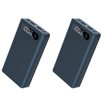 Prakti 2X 6X18650 Batterie Ladegerät Kasten Power Bank Gehäuse 18650 Batterie Aufladung Kasten für Handy Ladung, Standard Ladung Schwarz von Prakti