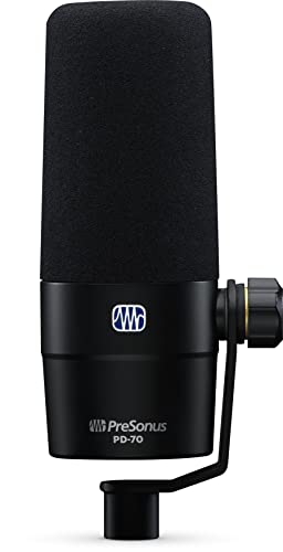 PreSonus PD-70 Dynamisches Mikrofon mit Nierencharakteristik für Aufnahme, Übertragung, Podcasting und Live-Streaming von PreSonus