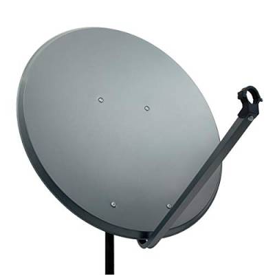 PremiumX PXA100 Satellitenschüssel 100cm Aluminium Anthrazit Satellitenantenne SAT Spiegel mit LNB-Tragarm und Masthalterung von Premium X