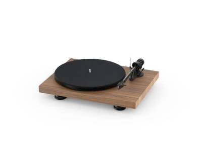 Pro-Ject Debut Carbon EVO, Audiophiler Plattenspieler mit Carbon Tonarm, elektronischer Geschwindigkeitsumschaltung und vormontiertem 2M Red Tonabnehmer (Echtholz Walnuss) von Pro-Ject Audio Systems