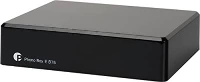 Pro-Ject Phono Box E BT 5, Kabelloses BT5-Streaming mit aptX HD für Phono und Line Quellen, Schwarz von Pro-Ject Audio Systems