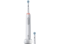Oral-B Pro Sensitive Clean Pro 3, Erwachsener, Rotierende-vibrierende Zahnbürste, Tägliche Pflege, Sensibel, für weiße Zähne, Weiß, 4 x 30 sec, Sensitive White von Oral-B