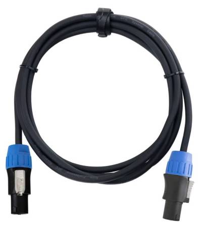 Pronomic BOXSP1-2.5 Lautsprecher Kabel 2,5 m Audio-Kabel, 2-Pol Speakon-kompatibel, (250 cm), Spannzangen-Zugentlastung, Niedrige Leiterkapazität von Pronomic