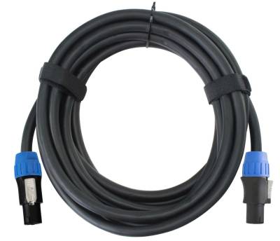 Pronomic Pro-line BOXSP4 Lautsprecherkabel 10 m Audio-Kabel, 4-Pol Speakon-kompatibel, (1000 cm), Sauerstofffreies Kupfer, Spannzangen-Zugentlastung von Pronomic