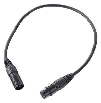 Pronomic XFXM-0.5 Mikrofonkabel Audio-Kabel, XLR Female 3-pol, XLR Male 3-pol (50 cm), Stecker handgelötet, säure- und ölfest von Pronomic