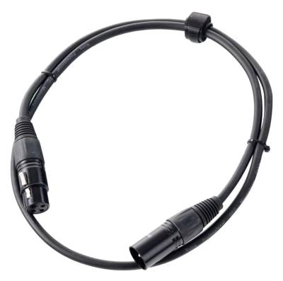 Pronomic XFXM-1 Mikrofonkabel 1 m Audio-Kabel, XLR Female 3-pol, XLR Male 3-pol (100 cm), Stecker handgelötet, säure- und ölfest von Pronomic