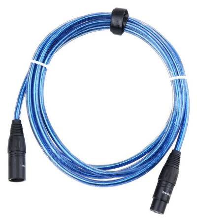 Pronomic XFXM-2.5 Mikrofonkabel 2,5m Länge - Stecker handgelötet Audio-Kabel, XLR Female 3-Pol, XLR Male 3-Pol (250 cm), säure- und ölfest, Spannzangen-Zugentlastung von Pronomic