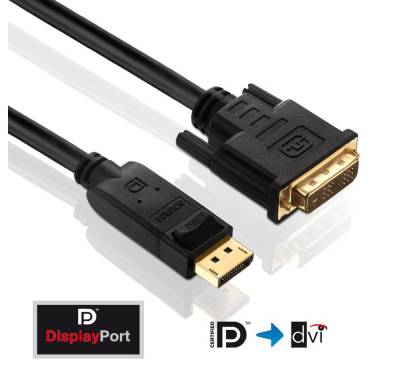 PureLink PureLink® - DisplayPort zu DVI Kabel - PureInstall - 1,50m Video-Kabel von PureLink