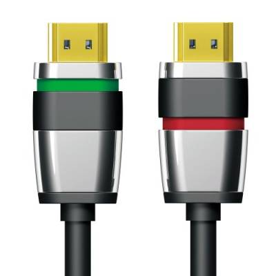 PureLink ULS1000-005 Zertifiziertes High Speed HDMI Kabel Ethernet mit Sicherheitsverschluss (HDMI 2.0 kompatibel, UltraHD Auflösung bis zu 4096x2304 Pixel (4K2K Quad FullHD 2160p), FullHD 3D kompatib, schwarz, 0,50m von PureLink