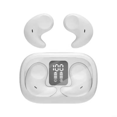 Puupaa Unsichtbare Schlaf-Kopfhörer für Seitenschläfer, wasserdicht, Bluetooth, Geräuschunterdrückung, Schlaf-Ohrhörer für Damen und Herren, Arbeit (weiß) von Puupaa