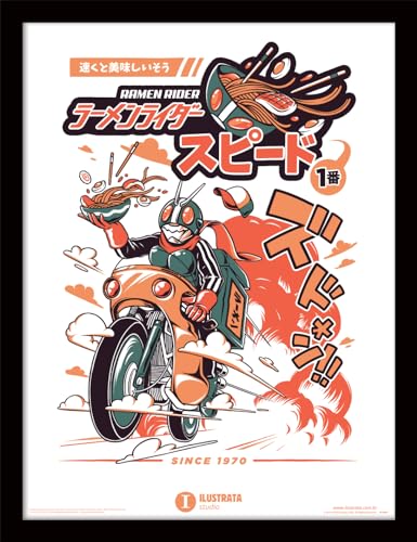 ILUSTRATA RAMEN RIDER FRAMED 30X40 von Pyramid International