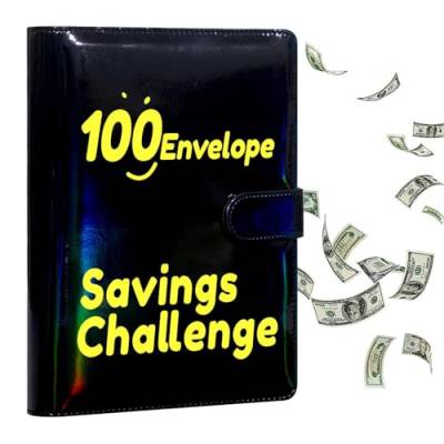 100 Briefumschläge, Spar-Herausforderungen, Budgeting-Umschlagsystem, A5 My Saving Budget Binder, Fun and Organized Savings Binder, Budgeting Binder mit Umschlägen von Pzuryhg