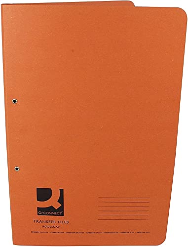 Q-Connect KF26097 Schnellhefter mit Tasche Folio-Format 38 mm Kapazität orange von Q-Connect