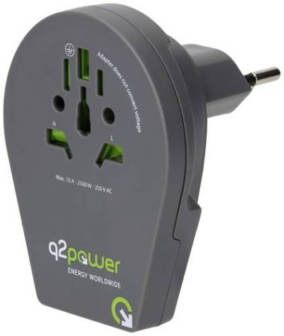 Q2 Power q2-1-1.00200-TH Reiseadapter von Q2 Power