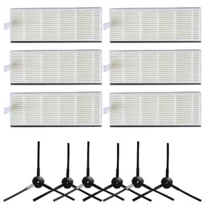 Halten Sie Ihre DRV80 optimal mit 6 Seitenbürsten und Filterersatz von QOXEZY