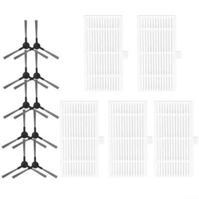 Optimale Staubfilterfilter und Seitenbürsten für Saugroboter (B) von QOXEZY