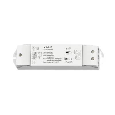 1PCS 1 Kanal Drei-in-Eins-Schalter 2,4G HZ RF drahtloser CV-LED-Lichtleisten-Controller mit Dimm-Einzel-/Mehrzonen-Mehrfachschutz (Color : V1-LP) von QRNHPJLJK