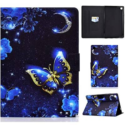 Qiaogle Tablet Hülle für Huawei MatePad SE 10.4 inch 2022 - [DF05] Butterfly Muster Lederhülle Magnetisches Design Schutzhülle Klapphülle mit Ständer von Qiaogle