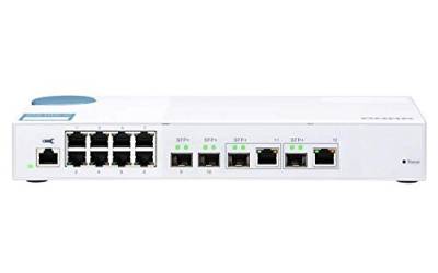 QNAP QSW-M408-2C QSW-M408-2C, 8 port 1Gbps, 2 port 10G SFP+/ NBASE-T Combo, 2 port 10G SFP+, web management switch von Qnap